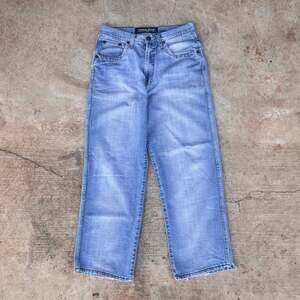 Vintage Koman Jeans Y2K Baggy Skater Wide Leg Denim Blue 36x32